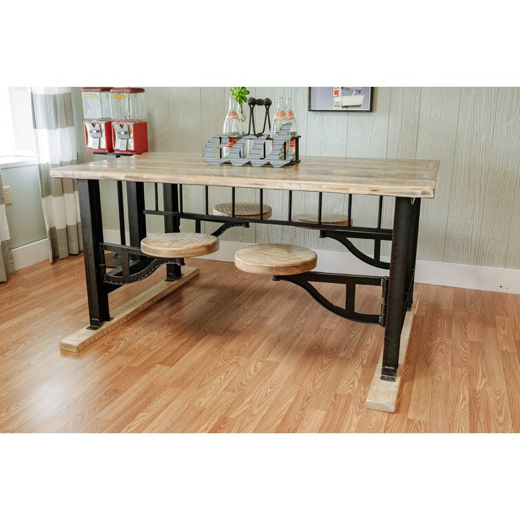 Dining table with swing best sale out stools